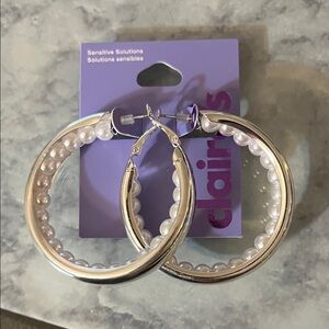 ✨ Silver Pearl Hoop Earrings | Classic Chic Statement Hoops | Bridal • Elegant ✨